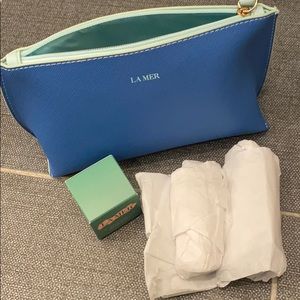 La Mer makeup case with samples